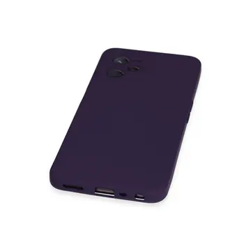 Realme C35 Kılıf Nano İçi Kadife Silikon - Mor