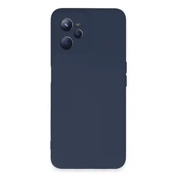 Realme C35 Kılıf Nano İçi Kadife Silikon - Lacivert