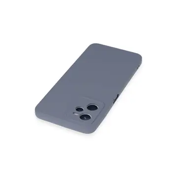 Realme C35 Kılıf Nano İçi Kadife Silikon - Gri