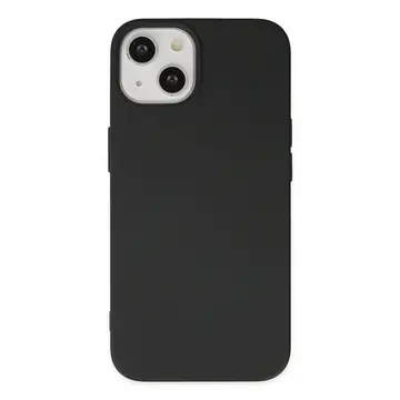İphone 14 Plus Kılıf Nano İçi Kadife Silikon - Siyah