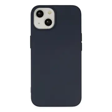 İphone 14 Plus Kılıf Nano İçi Kadife Silikon - Lacivert