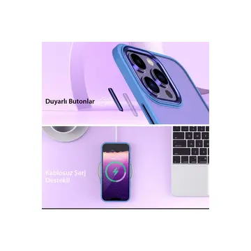 İphone 14 Pro Max Kılıf Power Silikon - Koyu Yeşil