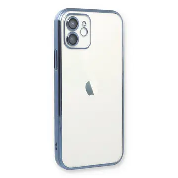 İphone 12 Kılıf Razer Lensli Silikon - Açık Mavi