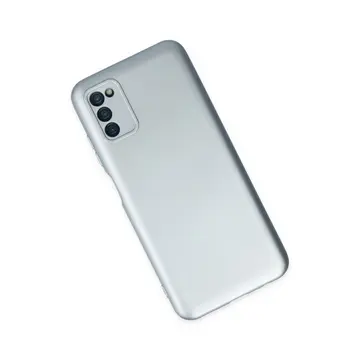 Samsung Galaxy A03s Kılıf Nano İçi Kadife Silikon - Sky Blue