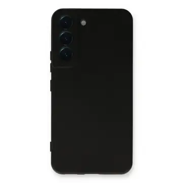Samsung Galaxy S22 Plus Kılıf Nano İçi Kadife Silikon - Siyah