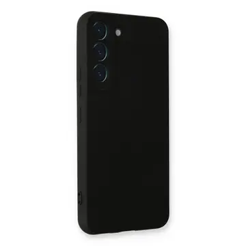 Samsung Galaxy S22 Plus Kılıf Nano İçi Kadife Silikon - Siyah