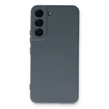 Samsung Galaxy S22 Plus Kılıf Nano İçi Kadife Silikon - Gri