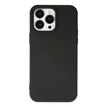 İphone 14 Pro Kılıf Nano İçi Kadife Silikon - Siyah