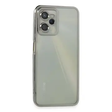 Realme C35 Kılıf Razer Lensli Silikon - Gümüş