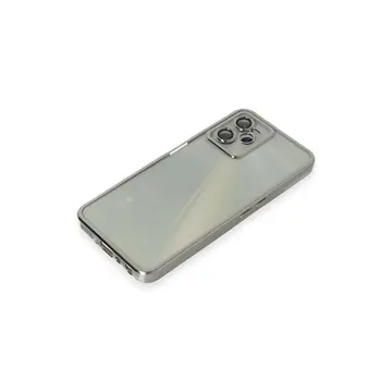 Realme C35 Kılıf Razer Lensli Silikon - Gümüş