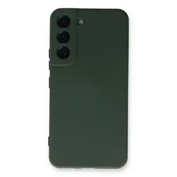 Samsung Galaxy S22 Plus Kılıf Nano İçi Kadife Silikon - Koyu Yeşil