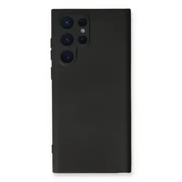 Samsung Galaxy S22 Ultra Kılıf Nano İçi Kadife Silikon - Siyah