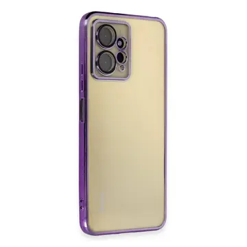 Xiaomi Redmi Note 12 4g Kılıf Razer Lensli Silikon - Mor