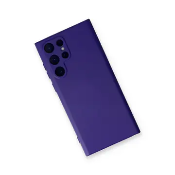 Samsung Galaxy S22 Ultra Kılıf Nano İçi Kadife Silikon - Mor