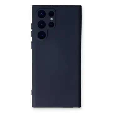 Samsung Galaxy S22 Ultra Kılıf Nano İçi Kadife Silikon - Lacivert