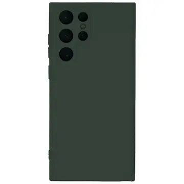 Samsung Galaxy S22 Ultra Kılıf Nano İçi Kadife Silikon - Koyu Yeşil