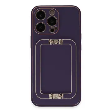İphone 14 Pro Kılıf Coco Elit Kapak - Derin Mor