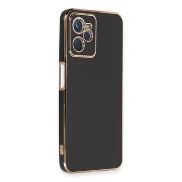 Realme C35 Kılıf Volet Silikon - Siyah