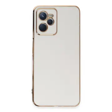 Realme C35 Kılıf Volet Silikon - Beyaz
