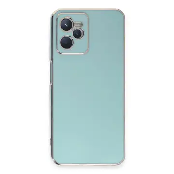 Realme C35 Kılıf Volet Silikon - Açık Yeşil