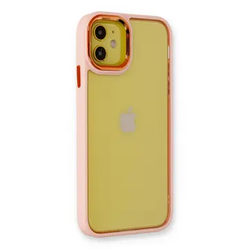 İphone 12 Kılıf Dora Kapak - Pudra