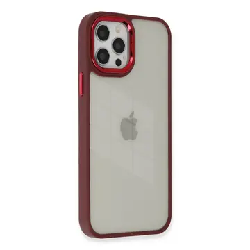 İphone 12 Pro Max Kılıf Dora Kapak - Kırmızı