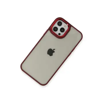 İphone 12 Pro Max Kılıf Dora Kapak - Kırmızı