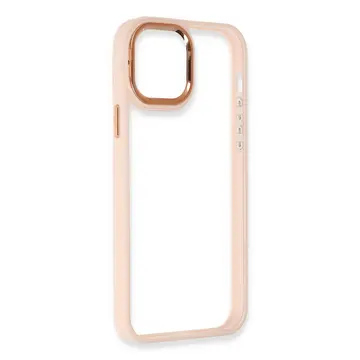 İphone 12 Pro Max Kılıf Dora Kapak - Pudra