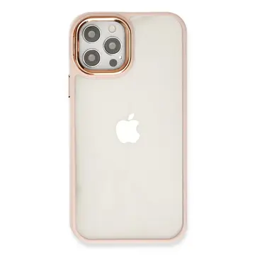İphone 12 Pro Max Kılıf Dora Kapak - Pudra