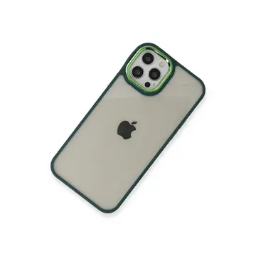 İphone 12 Pro Max Kılıf Dora Kapak - Haki Yeşil