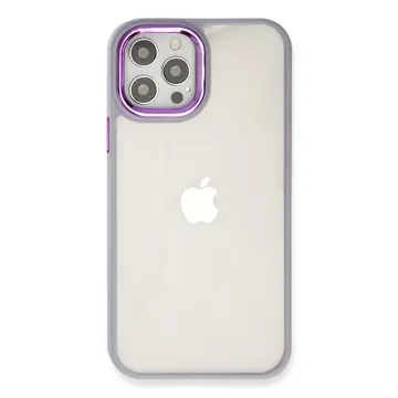 İphone 12 Pro Max Kılıf Dora Kapak - Lila