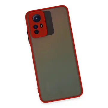 Xiaomi Redmi Note 12s Kılıf Montreal Silikon Kapak - Kırmızı