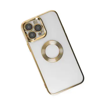 İphone 14 Pro Kılıf Slot Silikon - Gold
