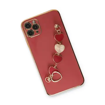 İphone 11 Pro Max Kılıf Esila Silikon - Kırmızı