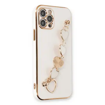 İphone 12 Pro Kılıf Esila Silikon - Beyaz
