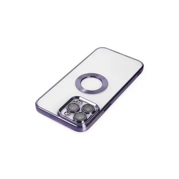 İphone 14 Pro Max Kılıf Slot Silikon - Mor