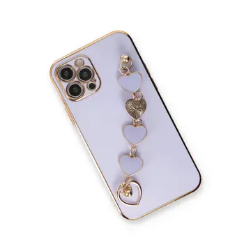 İphone 12 Pro Kılıf Esila Silikon - Lila