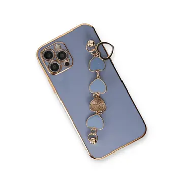 İphone 12 Pro Max Kılıf Esila Silikon - Gri