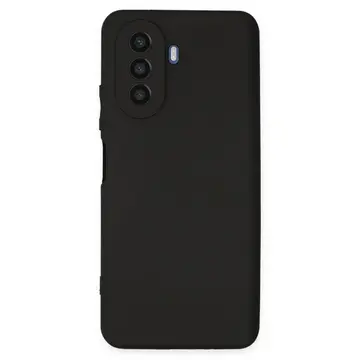 Huawei Nova Y70 Kılıf First Silikon - Siyah