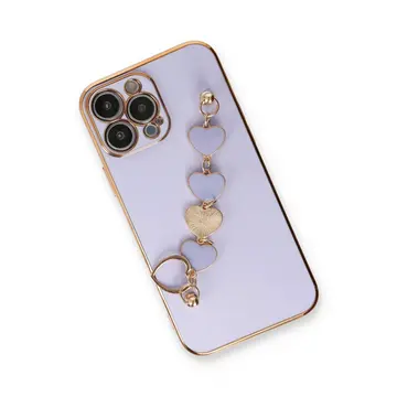 İphone 13 Pro Kılıf Esila Silikon - Lila
