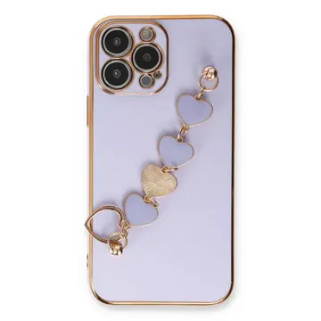 İphone 13 Pro Kılıf Esila Silikon - Lila
