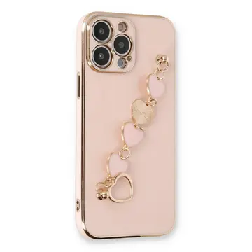 İphone 13 Pro Max Kılıf Esila Silikon - Pudra