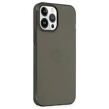 İphone 14 Pro Kılıf Pc Sert Şeffaf Kapak - Siyah