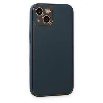 İphone 14 Plus Kılıf Coco Deri Silikon Kapak - Yeşil