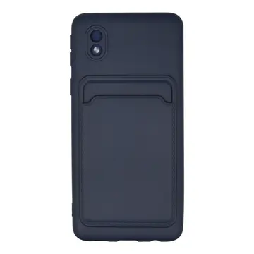 Samsung Galaxy A01 Core Kılıf Kelvin Kartvizitli Silikon - Lacivert