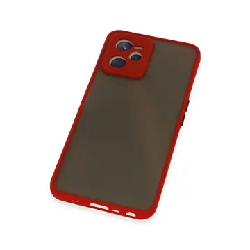 Realme C35 Kılıf Montreal Silikon Kapak - Kırmızı