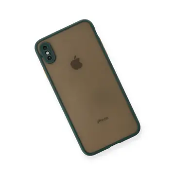 İphone Xs Max Kılıf Montreal Silikon Kapak - Yeşil