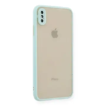 İphone Xs Max Kılıf Montreal Silikon Kapak - Turkuaz