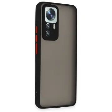 Xiaomi Mi 12t Pro Kılıf Montreal Silikon Kapak - Siyah