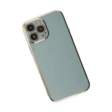 İphone 14 Pro Kılıf Volet Silikon - Açık Yeşil